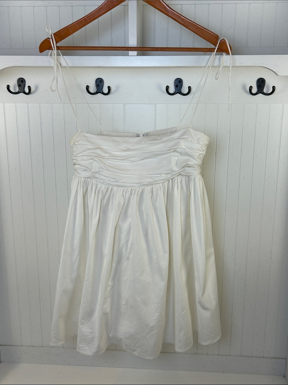 Reformation Catarina White Babydoll Mini Dress 4